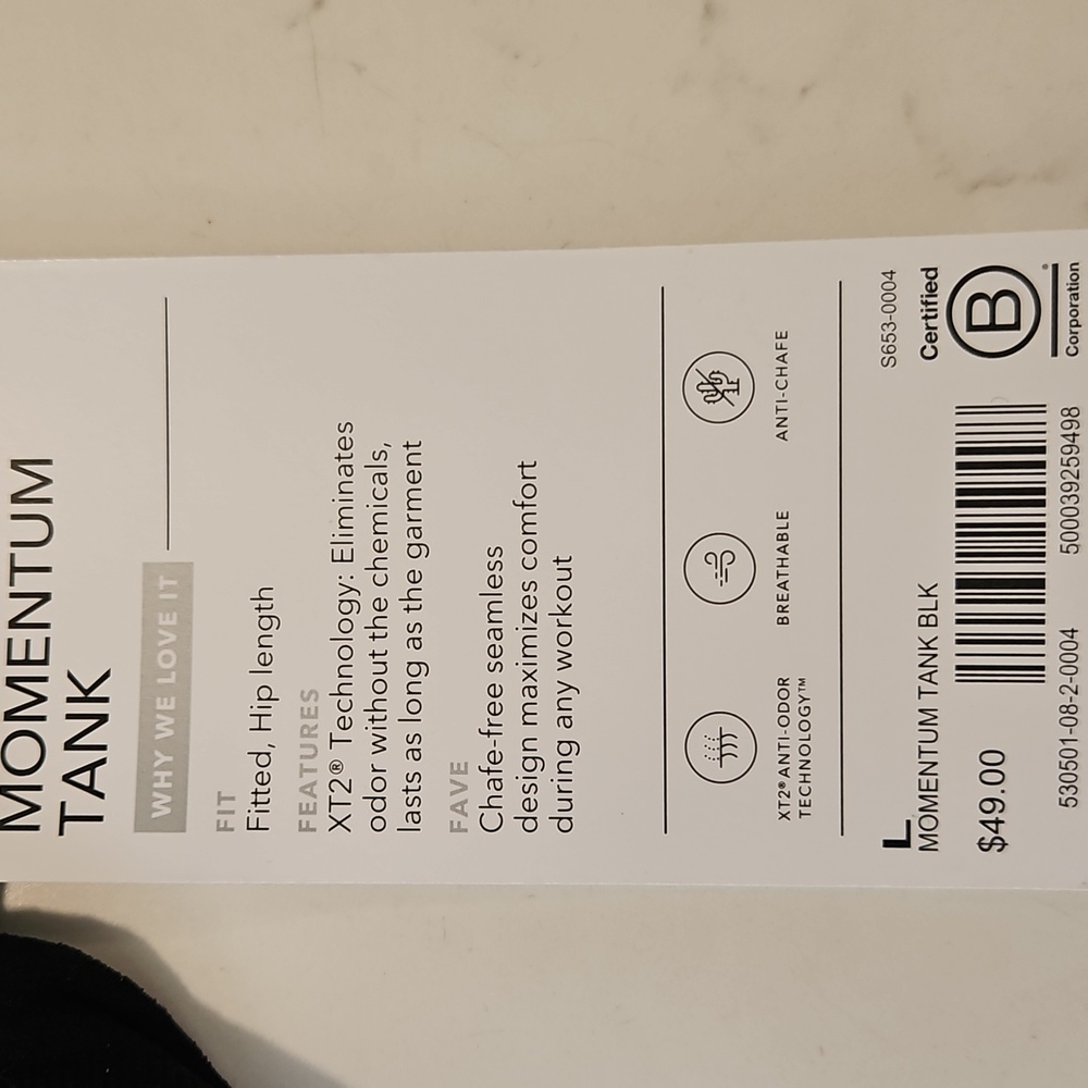 Nwt ATHLETA MOMENTUM TANK - Picture 10 of 10